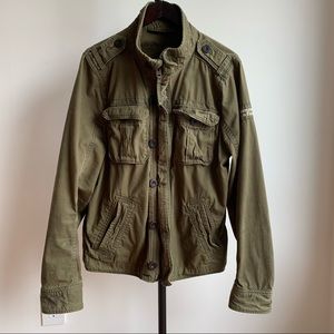 Abercrombie Military style jacket men size large
